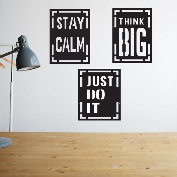 Wooden 3D Motivational Quotes Frames for Wall Decor Positive Energy Black - Image 3