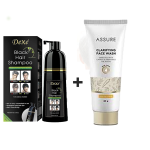 Dexe Shampoo 400ml + Assure Face Wash 60gm