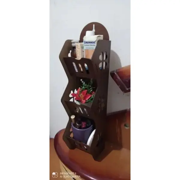 Wall Pocket Shelf for Cosmetic and Essentials Beautiful Wall Hanging Wooden Rack - Image 4