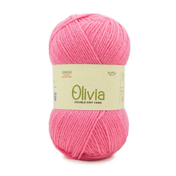 Olv038 Ganga Oliva Knitting Yarn Rose Pink