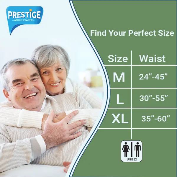 Prestige Adult Pant Style  Diaper - Large | Pack of 10Pieces - Image 2