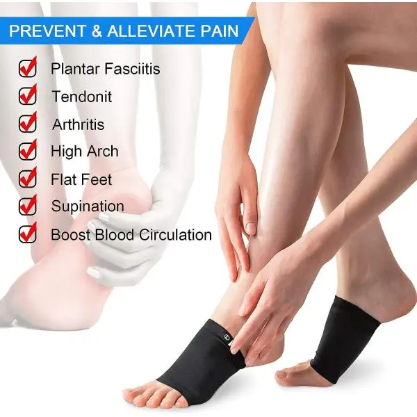 Cushioned Arch Support Braces Gel Pads - 1 PAIR - Image 4