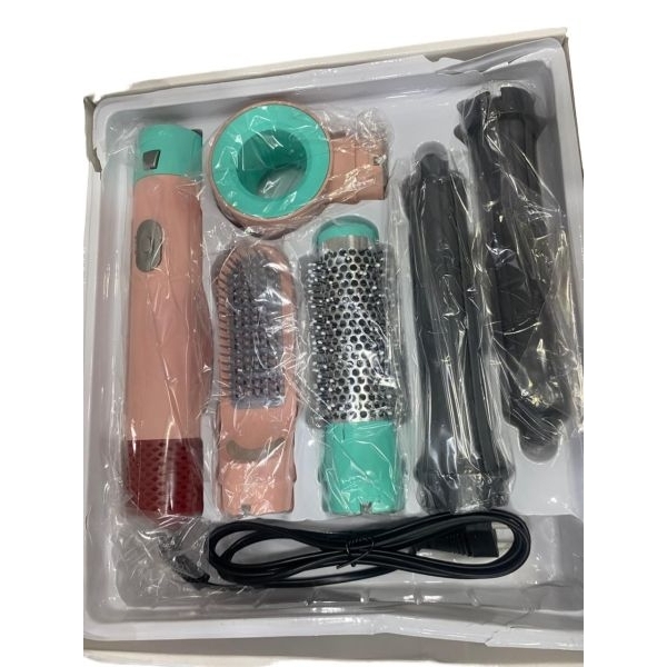 5In1 Hot Air Styler Electric Hot Air Brush Multifunctional Hair Comb Dryer Straightener Curler And Volumizer - Image 2