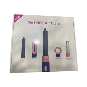 5In1 Hot Air Styler Electric Hot Air Brush Multifunctional Hair Comb Dryer Straightener Curler And Volumizer