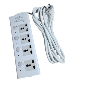 5M Wire Multiplug Extension Cords with Heavy Duty Power Universal Multi Plug