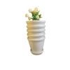 5Pcs 10 Inch NPU Gamala With Plate For Indoor Outdoor Garden