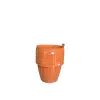 5Pcs 9.5 Inch Round Plastic Pot With Plate