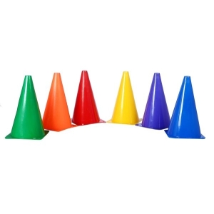 6 inch football/basketball cone for ground practice set of 10