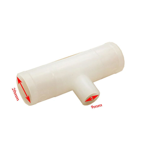 6 pcs Automatic Chicken Drinker Tee Connectors 20/25mm Plastic Bird Drinker PVC Tee Fittings for Chicken Water Drinker Cups - Image 2