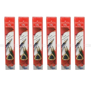 6 Set Of Fiber-Castell Ole Super Dark Pencils