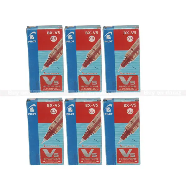 6 Set Of Pilot Bx-V5 Pilot Gel Ink Pen
