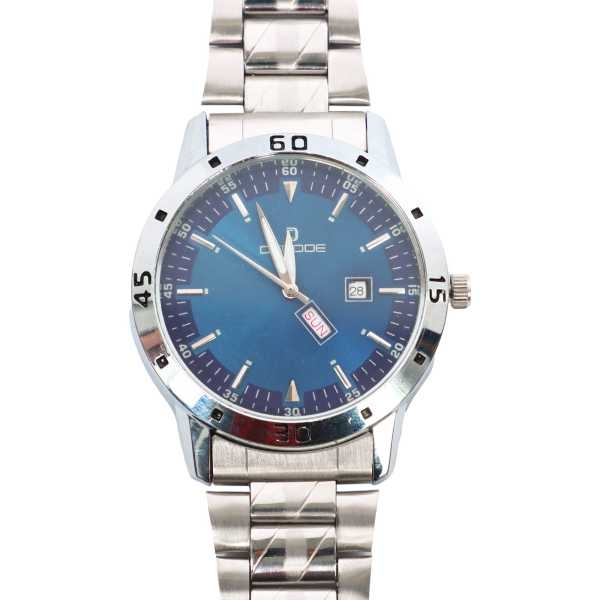 Silver Color Unisex Dial Stainless Steel Metal Strap Watch - Image 2
