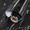 60CMWide Waterproof Marble Wallpaper Contact Paper Oil Proof Wall Stickers