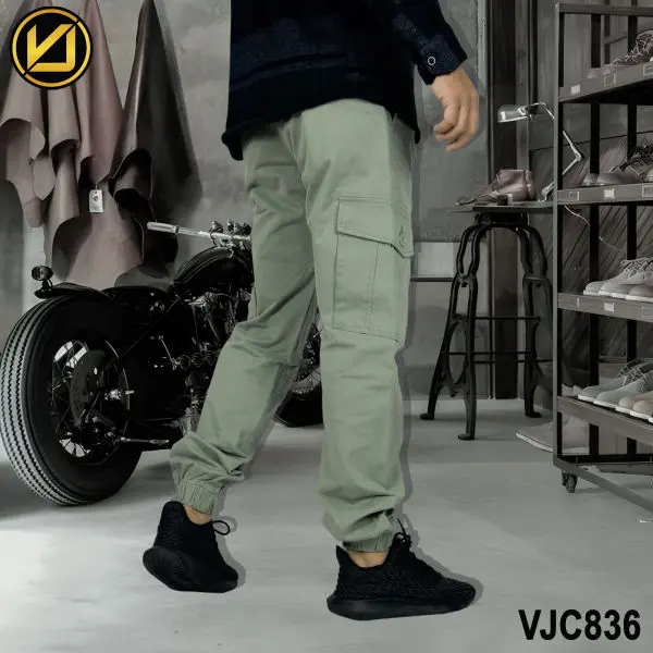 VIRJEANS (VJC836) Cargo Box Joggers 6 Pocket Pant For Men-All Colors - Image 4