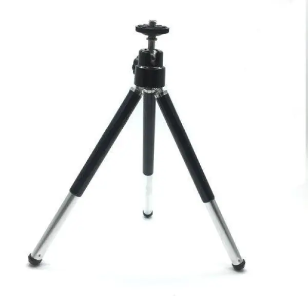 Two Sections Metal Tripod Stand - Black - Image 4