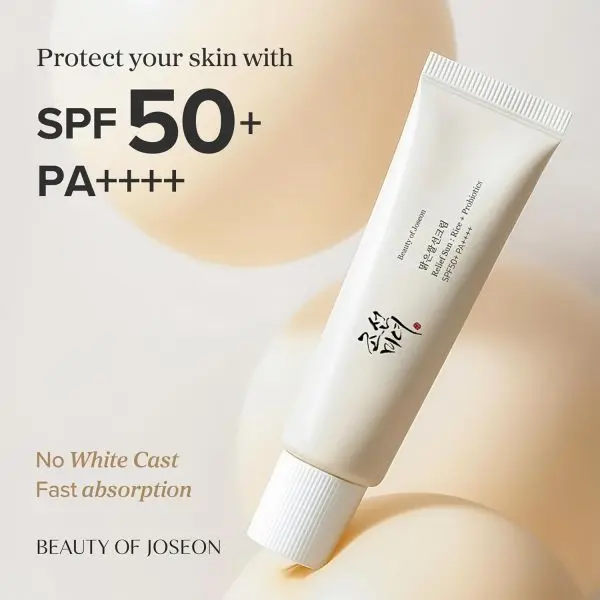 BOJ Relief Sun Rice + Probiotics SPF 50 + (50 ml) by Genuine Collection - Image 3
