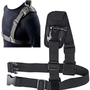 Adjustable Single Shoulder Chest Mount Harness Chesty Strap For Gopro Akaso/Apeman/Pictek/Dbpower / Wimius/Lightdow/Cymas Action Camera Accessories