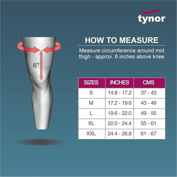 Tynor Kneecap Open Patella Grey (Medium) - Image 2