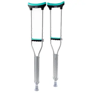 Tynor Auxiliary Crutch, Silver, Medium, 1 Pair