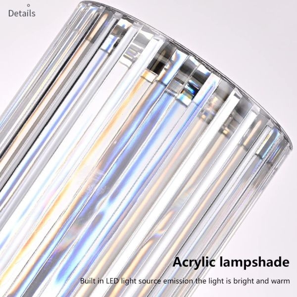 Acrylic LED Touch Lamp for Bedroom Beside Living Room Office College Dorm Dining Room Party Dinner Decoration Charge 16 color remote control - Image 4