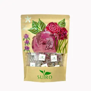 Beauty Blend Herbal Tea For Healthier Skin, Heart Health, Weight Loss, Increase Immunity, Reduces Inflammation, And Detoxification - 25 Tea Bags - Suiro Teas