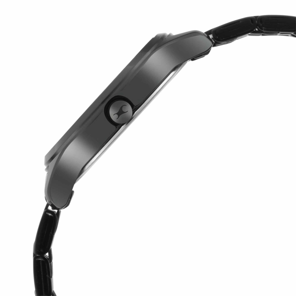 Fastrack Stunners Quartz Analog Black Dial Metal Strap Watch for Girls - Image 3