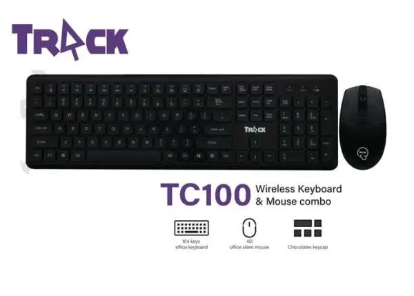 TRACK TC 100 Wireless Keyboard And Mouse Combo
