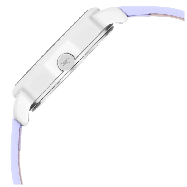 Fastrack Uptown Retreat Quartz Analog Grey Dial Leather Strap Watch for Girls - Image 4