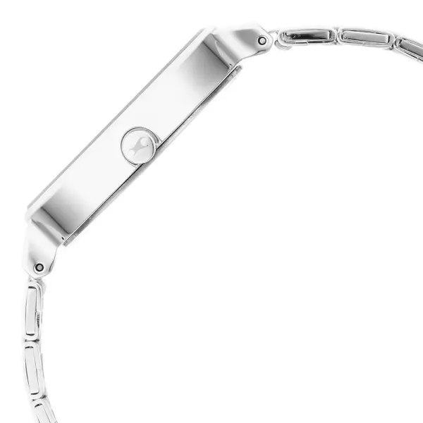 Fastrack Stunners Quartz Analog Silver Dial Metal Strap Watch for Girls - Image 5