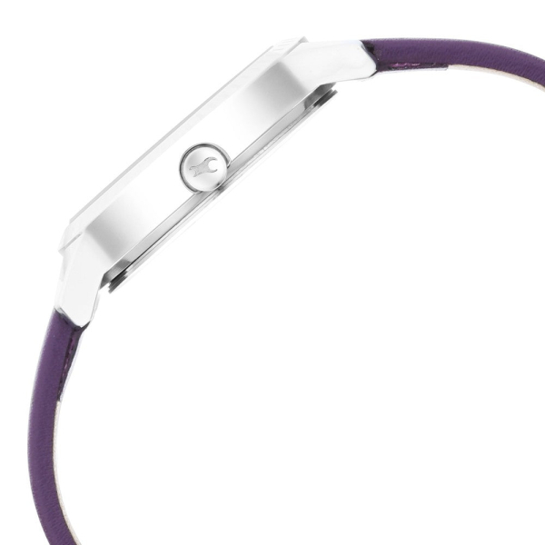 Fastrack Stunners Quartz Analog Purple Dial Leather Strap Watch for Girls - Image 5