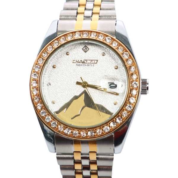 Golden Dial With Golden/Silver Stainless Steel Strap For Women - Image 2