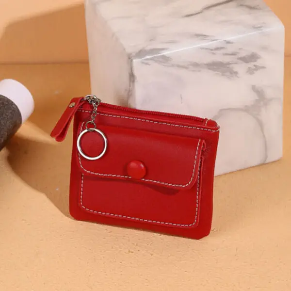 KOJA Korean Style Mini Skinny ID Case Card Coin Wallet For Women Trending Fashion For YoungTeens - Image 2