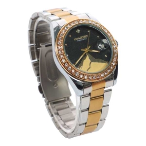 Golden Dial With Golden/Silver Stainless Steel Strap For Women