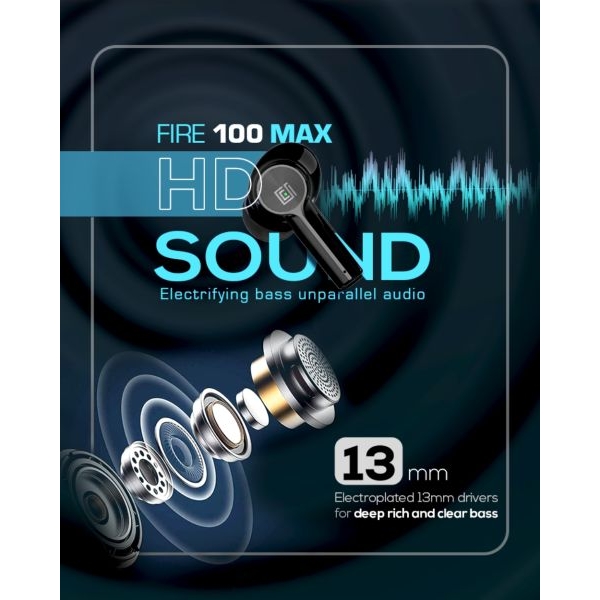 CAMEO FIRE 100 MAX HD Stereo Wireless Earbuds - Image 3