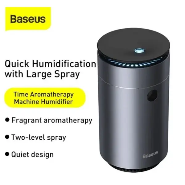 Baseus Electric Air Humidifier for Home Office Car 75ml Gray - Image 4