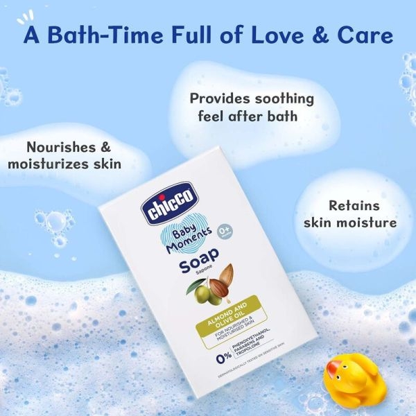 Chicco Soap Baby Moments 125Gms - Image 2