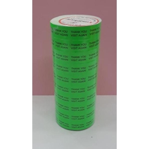 Two Line Thank You Visit Again Price Roll Sticker For Price Label Machine-Sets Of 10 Rolls By Mitrata