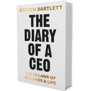 The Diary Of A CEO-The 33 Laws Of Business & Life By Steven Bartlett, Management Book, Paperback, Published By Penguin Random House UK