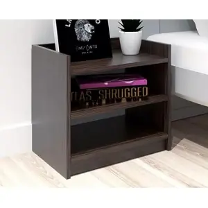 Engineered Wood 2 Layer Bed Side Table Wooden Organizer Stand Space Saving Storage Rack 2 Tier Shelf Furniture, Modern Wooden Home Decor table, Bedside Table, Coffee Table, Nightstand