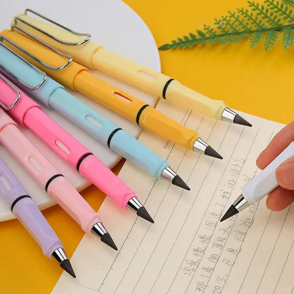 Yellow Infinity Infinite Everlasting Pencil With Eraser - Image 5