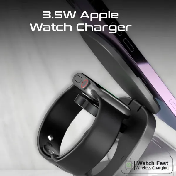 65W GaNFast™ Foldable MagSafe Compatible Wireless Charging Station - Image 7