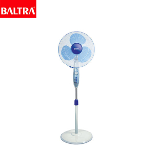 BALTRA Stand Fan | Jet | 16” oscillation fan | 3 speed control panel with remote | 1 hour timer • Full 90° oscillation | Poly coated safety grill | Tilting angle & adjustable height | 55 W | 24 months warranty