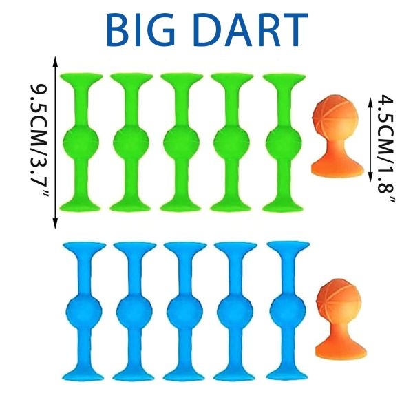 Silicon darts Game Set - Indoor, Outdoor Suction Cup Throwing Game Big Dart - Image 2