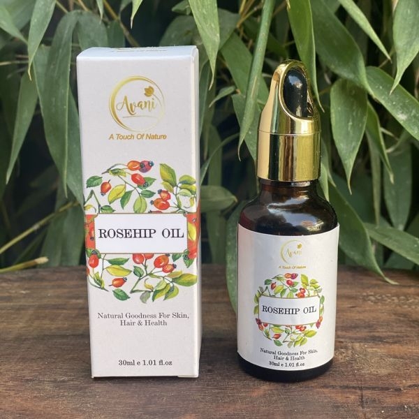 Avani 100% Natural Hydrating Cold pressed Rosehip Oil For Dry And Damaged Skin 30ml - Image 2