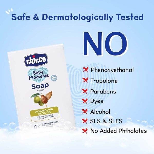 Chicco Soap Baby Moments 125Gms - Image 5