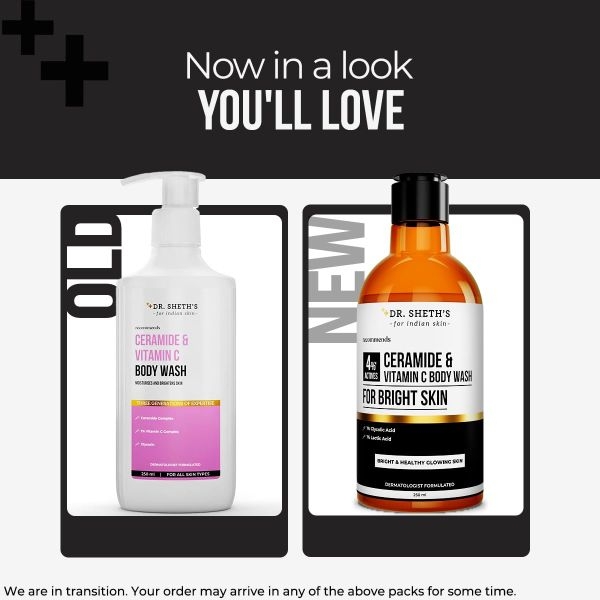 Dr.Sheth's Ceramide & Vitamin C Body Wash - 250ml - Image 2