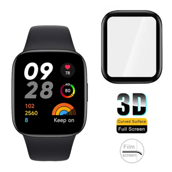 Redmi Watch 3 Active Full Glue Curved Flexible Screen Protector - Image 4