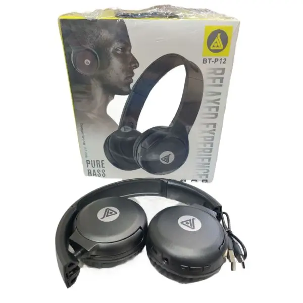 AOMALE P12 Pure Bass Wireless On Ear Headphone (Color May Vary) - Image 2