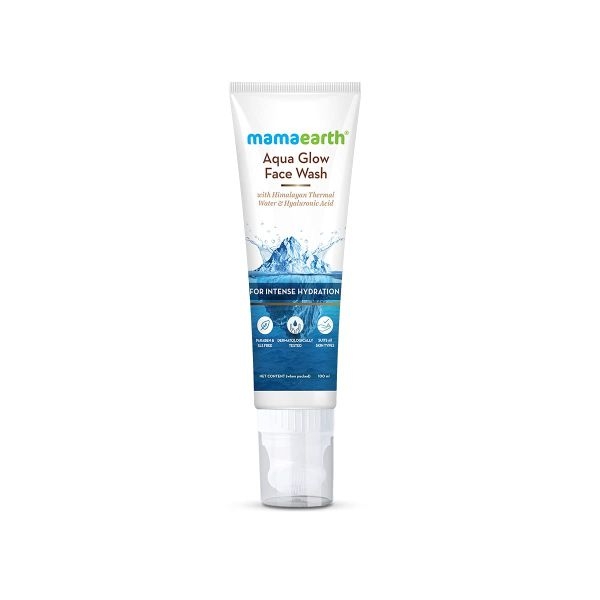 mamaearth Aqua Glow Face Wash With Himalayan Thermal Water & Hyaluronic Acid for Intense Hydration - 100ml - Image 2