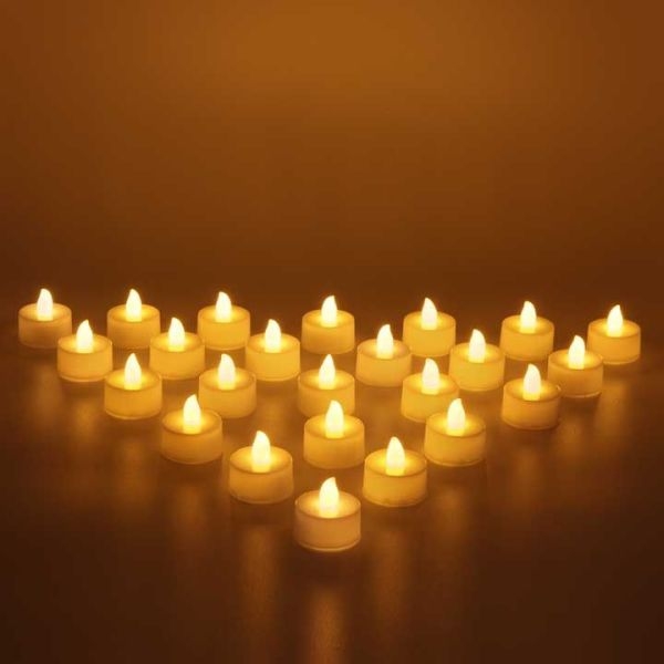 Flameless small LED Tea Light Candle - set of 24 - Image 4